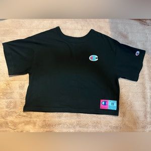champion crop top tee